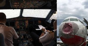 Как пилоты Atlasglobal "вслепую" посадили самолет после попадания в град