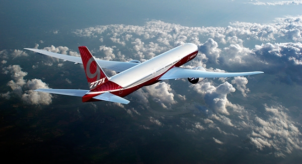 Boeing продемонстрировал складные законцовки крыла на модели 777X