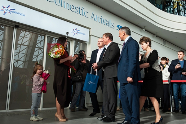 Новый терминал аэропорта Симферополь встретил первого пассажира