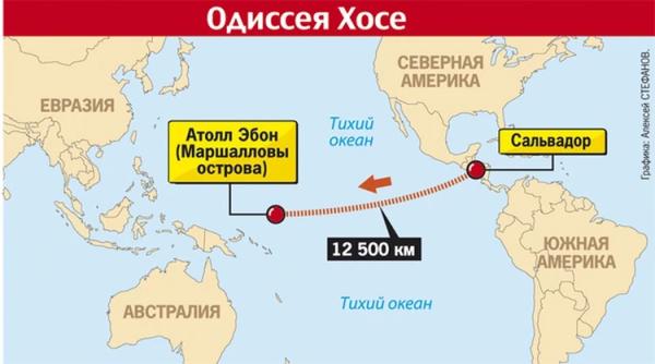 Один в лодке: как рыбак из Мексики провел 440 дней в океане без еды и воды