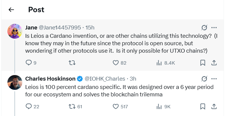 «Решение трилеммы»: Хоскинсон об уникальном протоколе Карлано Leios