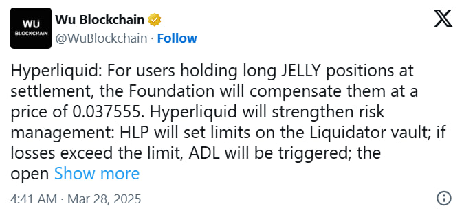 Hyperliquid столкнулась с критикой после краха токена JELLY